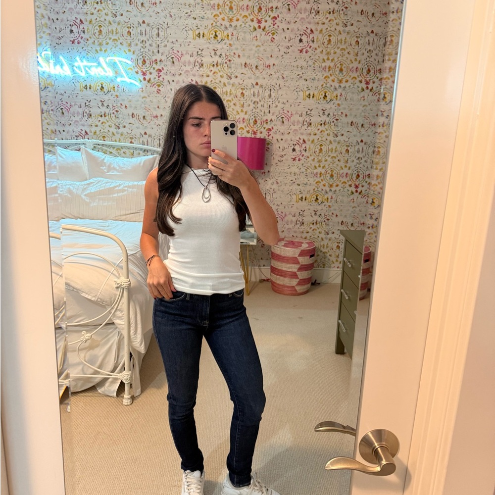 Frame Denim Le High Skinny Blue Jeans